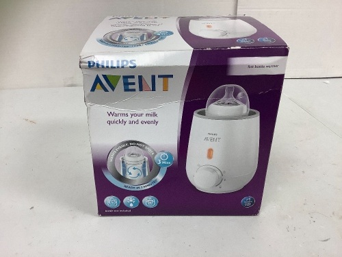 Philips Avent Bottle Warmer, Powers Up, E-Commerce Return - Lot 195
