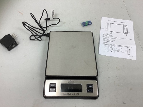 Weighmax 90 LB Stainless Steel Digital Postal Scale, Powers Up, E-Commerce Return - Lot 203