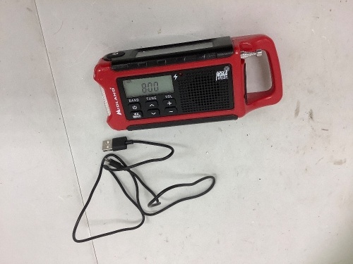 Midland Compact Crank Emergency Radio, Powers Up, E-Commerce Return - Lot 221