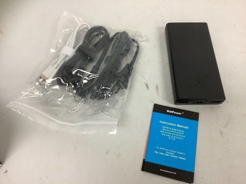 Bat Power 90W Slim PD USB-C Charger, Powers Up, E-Commerce Return - Lot 224