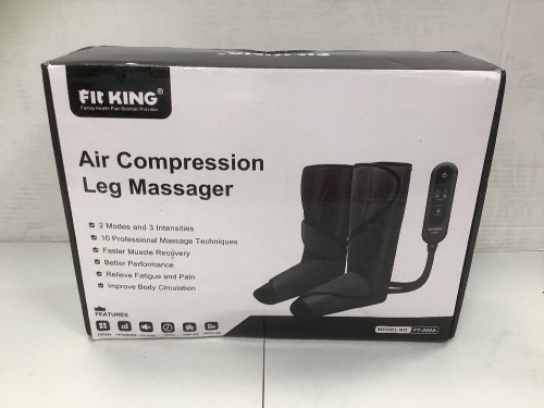 Air Compression Leg Massager, E-Commerce, Powers Up - Lot 282
