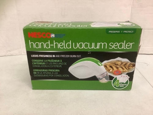 Hand Held Vacuum Sealer, E-Comm Return - Lot 353