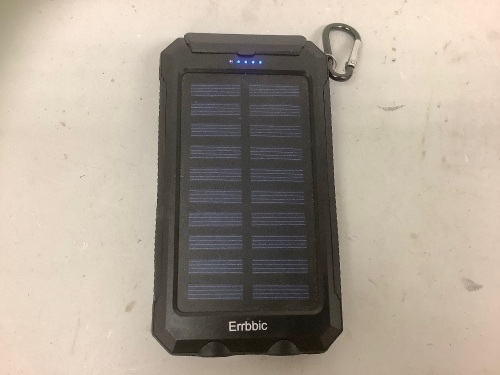 Solar Charger, E-Comm Return, No Box or Cords - Lot 396