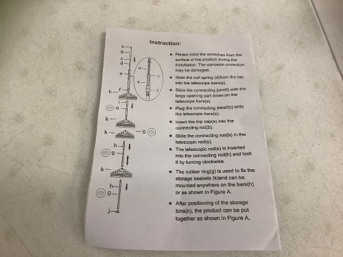 Shower Rack, E-Comm Return - Lot 409