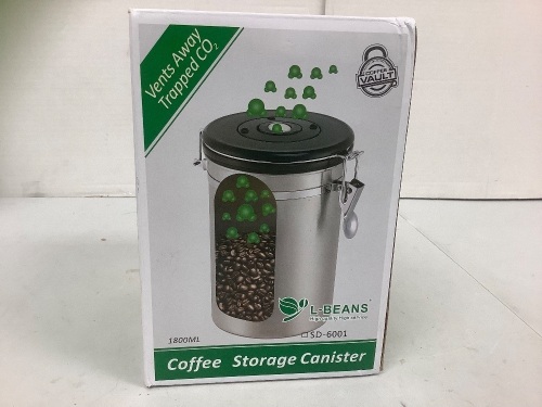 Coffee Storage Canister, E-Commerce Return - Lot 507