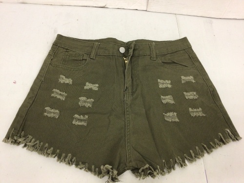 Womens Denim Shorts, Large, E-Comm Return - Lot 654
