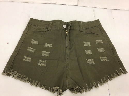 Womens Denim Shorts, XL, E-Comm Return - Lot 669