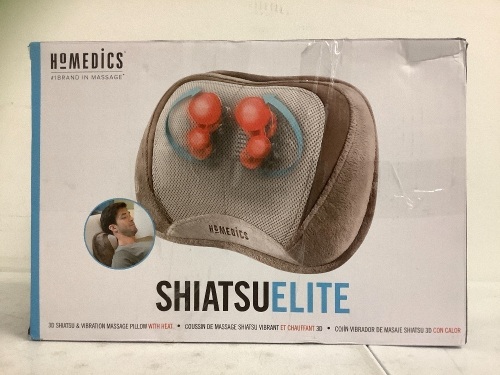 Homedics Shiatsu Elite Massage Pillow w Heat, Appears new, Works - Lot 745