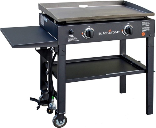 Blackstone 2-Burner 28" Griddle Cooking Station with Side Shelf - Lot 10