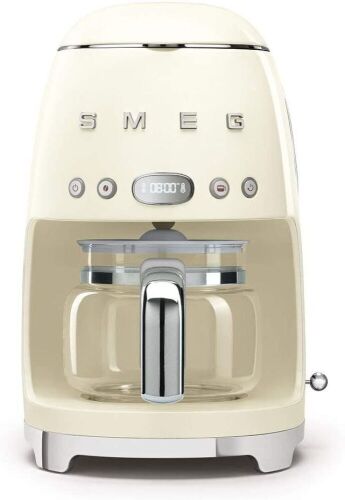 Smeg Retro Style Coffee Maker Machine, 17.3 x 12.8 x 11.3, Cream - Lot 50