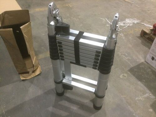 Telescoping Aluminum Step Ladder  - Lot 115