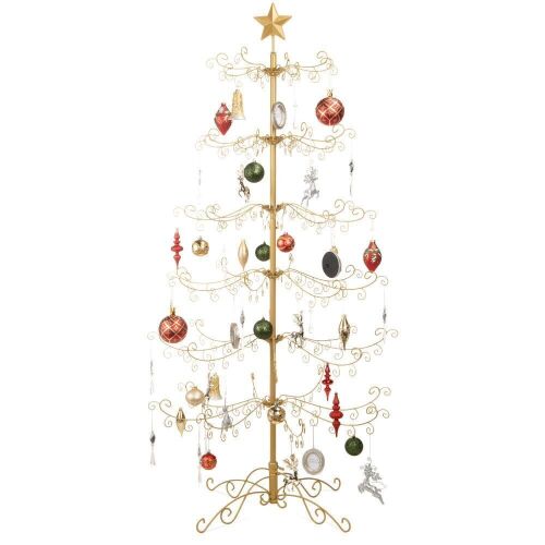 Wrought Iron Christmas Tree Ornament Display w/ Easy Assembly, Stand - 6ft - Lot 264