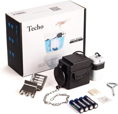 Lot of (2) Techo Wave Sensor Touchless Toilet Flush Kits  - Lot 339
