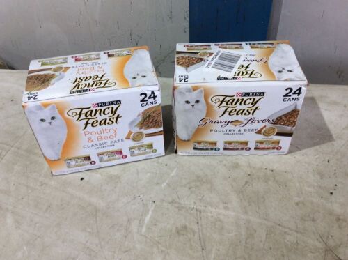 Lot of (2) Purina Fancy Feast Cat Food, 24 Cans - Lot 394