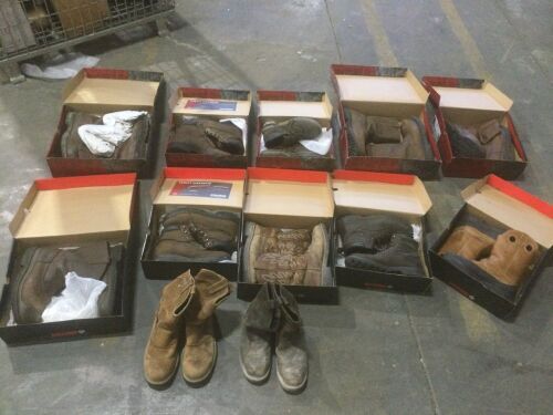 Lot of (12) Wolverine Boots - Multiple Sizes & Styles  - Lot 413