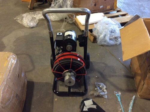 100' X 3/8" Drain Cleaning Machine - Broken Switch      - Lot 431