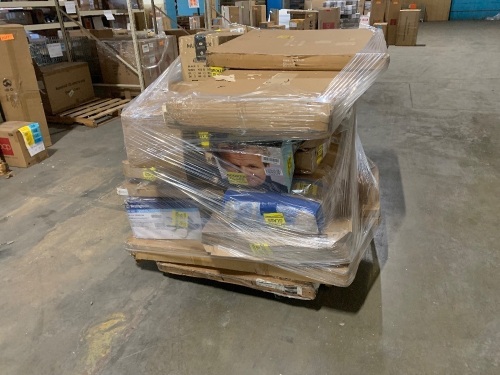 Pallet of Salvage Returns Marked "Broken Glass" - Lot 501