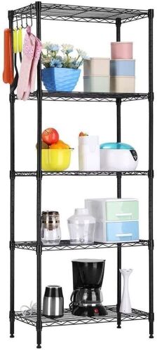 Heavy Duty 5 Layer Adjustable Wire Shelving Rack  - Lot 541