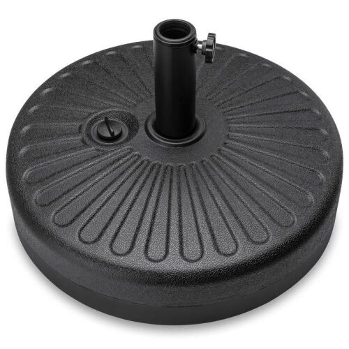 Plastic Patio Umbrella Base Pole Holder Accessory w/ Adjustable Knob - Lot 565