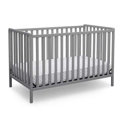 Delta Children Heartland 4-in-1 Convertible Crib, Grey - Lot 580