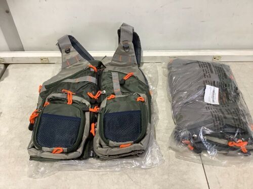 Lot of (2) Fly Fishing Vests - Lot 613