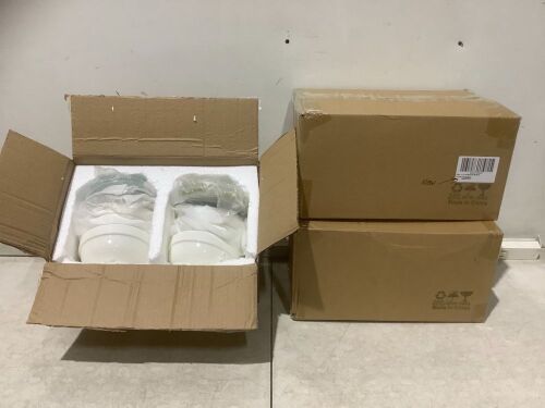 Lot of (3) 10 oz. Cereal Bowls with Lids, 6 Pack  - Lot 625