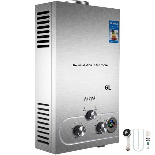 VEVOR 6L Tankless Propane Water Heater  - Lot 760