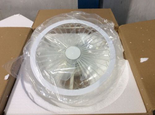 LED Ceiling Fan with Clear Blades - LED Strip Needs Reattached  - Lot 826