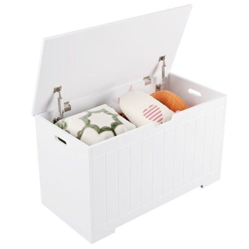 Homfa Kids Toy Chest with Flip-Top Lid with 2 Safety Hinges - Lot 828