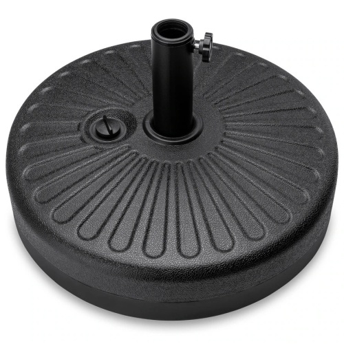 Plastic Patio Umbrella Base Pole Holder Accessory w/ Adjustable Knob - Lot 832