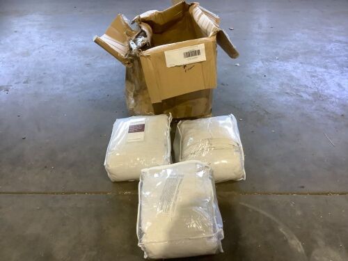 Lot of (3) ChadMade Extra Wide Curtain Panel 100" W x 96" L with Blackout Thermal Lining - Lot 930