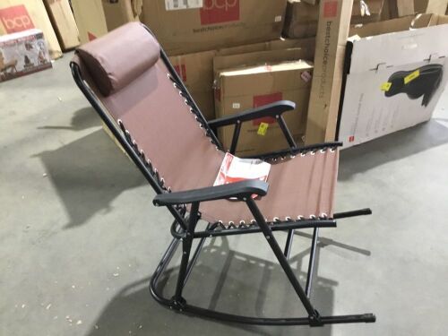 Foldable Zero Gravity Patio Rocking Lounge Chair - Lot 1091