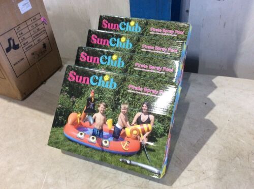 Lot of (4) SunClub Kids Pirate Spray Pools - Lot 1151