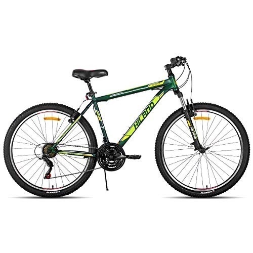 Hiland 27.5 Inch Mountain Bike with 21 Speed Suspension Fork V Brake Bicycle Green 17 Inch Frame. Appears New - Lot 68