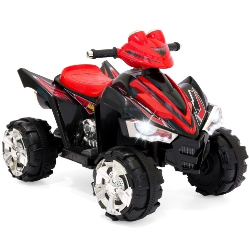 12V Kids Battery Powered Electric 4-Wheeler Quad Atv Ride On Toy W/ 2 Speeds, Led Lights. NEW. Picture Shows Red, Box Says Black - Lot 78