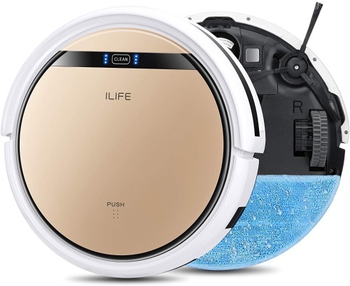 ILIFE V5s Pro, 2-in-1 Robot Vacuum and Mop, Slim, Automatic Self-Charging Robotic Vacuum, Daily Schedule, Ideal for Pet Hair, Hard Floor and Low Pile Carpet. Untested E-Commerce Return - Lot 100