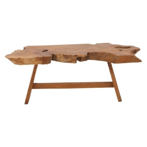 DecMode Teak Bench, 46L x 14W x 17H in., Brown Teak Finish. Appears New. - Lot 120