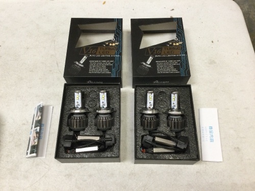 Auto Car 8V-48V LED Headlamp 30W V16 Turbo LED Lamp Auto 3600LM LED Headlight Kit H4 (Pack for 2). NEW - Lot 122