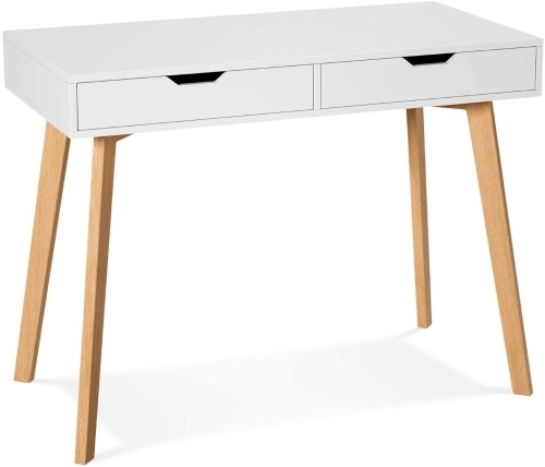 Homfa Writing Computer Desk with 2 Drawers. New With Blemish. See Pictures - Lot 143