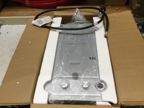 VEVOR 16L Tankless Hot Water Heater Propane Gas 4.3GPM Water Filter LED Display. Unknown Condition. E-commerce Return - Lot 146