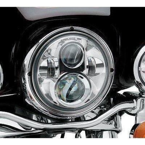 7 LED Headlight for Motorcycle, Chrome. Appears New.  - Lot 149a