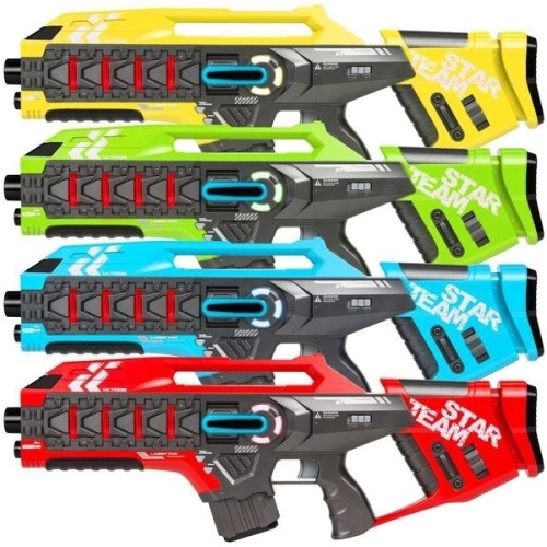 Set of 4 Kids Infrared Blaster Laser Tag Toys w/ Life Tracker. Appears New - Lot 219