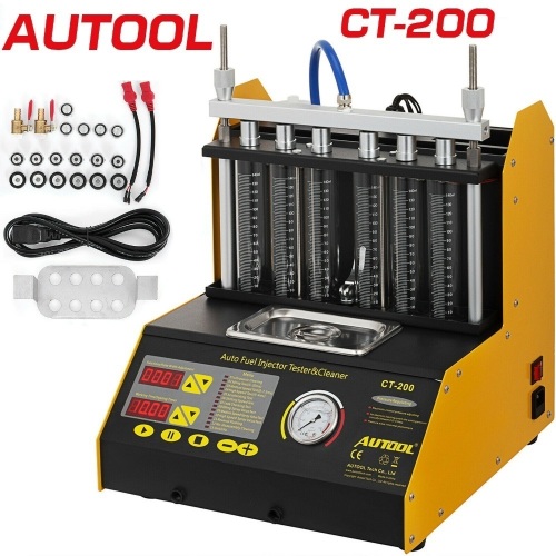 VEVOR Autool CT200 Ultrasonic Fuel Injector Cleaner Tester Machine. Untested E-Commerce Return - Lot 410