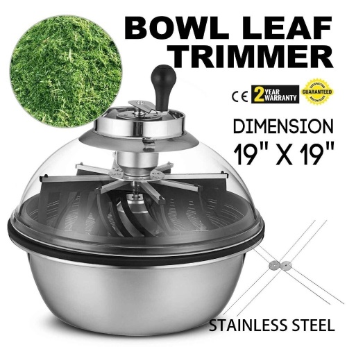19" Manual Plant Bud Leaf Trimmer Bowl. Visible Wire Blades w/ Food Grade Spin Feature. Appears New w/ Damage.  - Lot 420