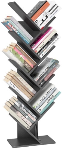 Homfa 9-Shelf Book Tree/Bookshelf BookRack, Artistic Book or CD Organizer. Appears New.  - Lot 449