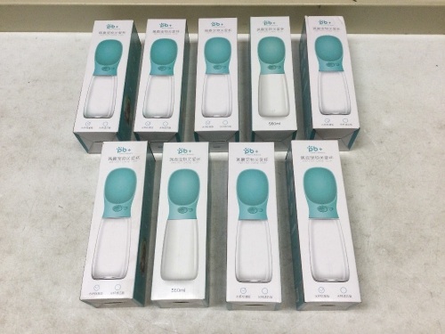 Lot of (9) New Portable Pet Water Bottles - Lot 455