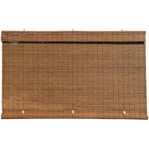 Box of (5) Radiance Imperial Matchstick Cord-Free Bamboo Roll Up Patio Sun Shade, 3' W x 6' L, Color: Driftwood. Appear New.  - Lot 496