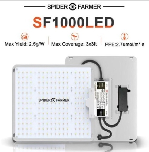 Spider Farmer SF1000 LED Grow Light. Tested/Works. Appears New.  - Lot 501