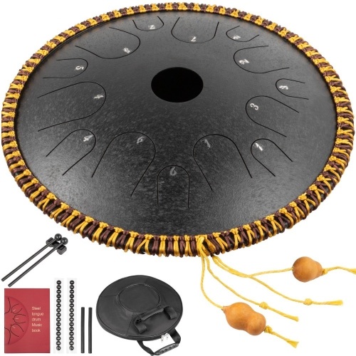 14'' Tongue Drum Handpan Pan Drum 14 Notes Braided Percussion Instrument W/ Bag. Appears New - Lot 513