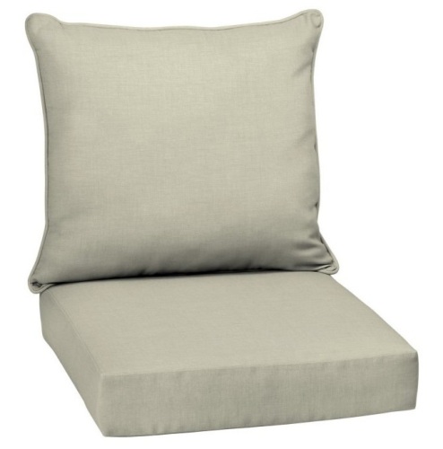 Coral Coast Classic Hinged Outdoor Deep Seating Cushion, Coastal Gray. Appears New.  - Lot 518